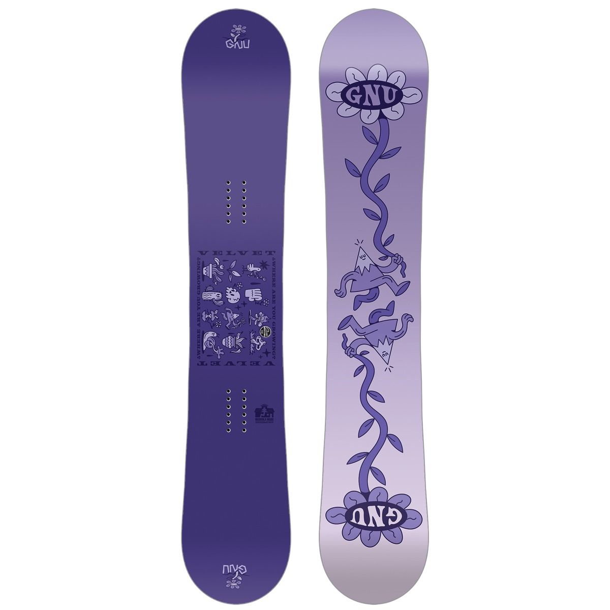ride back talk snowboard GNU 2425 Velvet - 150