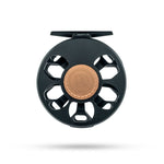 Ross Reels Cimarron Fly Reel close-up front view Black