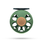 Ross Reels Cimarron Fly Reel close-up front view Matte Olive
