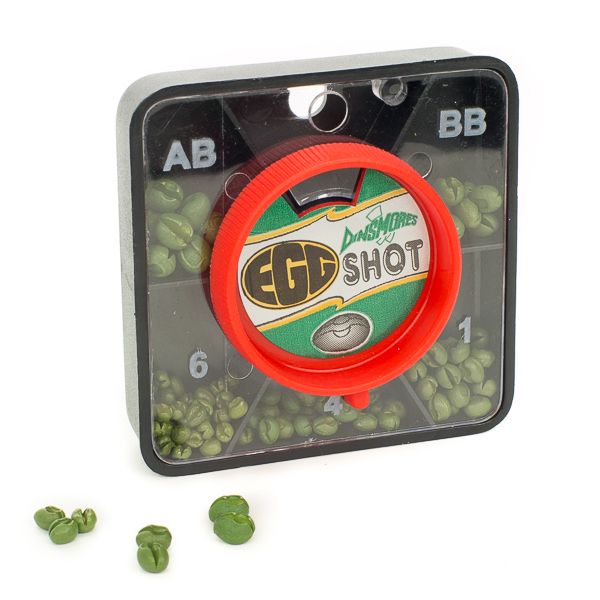 Dinsmore 5 Shot Tin Green Egg Split Shot Dispenser for Fly Fishing