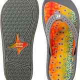 Korkers Fish Flips non-slip fishing sandals Brook trout graphic by de young ideal for wet wading and boat trips