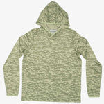 Green Mirage Camo Yakod Sun Hoodie Best Summer Hoodie front view