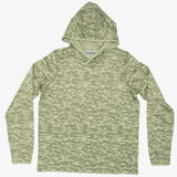 Green Mirage Camo Yakod Sun Hoodie Best Summer Hoodie front view