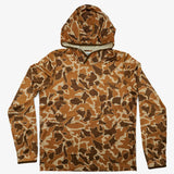 Vintage Camo Sun Hoodie from Yakoda front view best Summer Hoodie