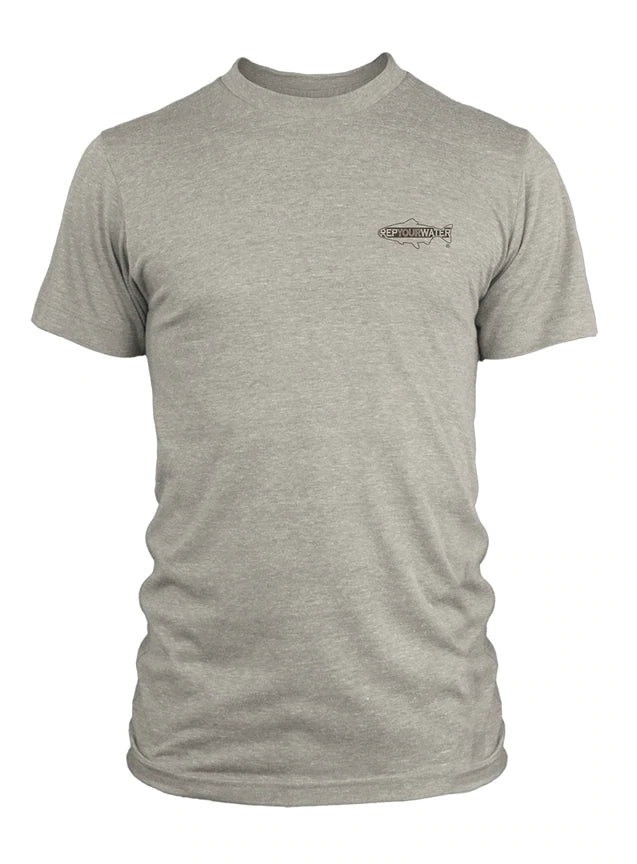 Fly Shop Longmont Colorado, Fly Fishing Longmont, FLy Fishing, Fly Shop, Rep Your Water, Brown Trout Spine Tee