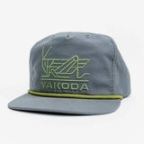 Front View of the dark grey yakoda hopper hat great summer hat for fly fishing