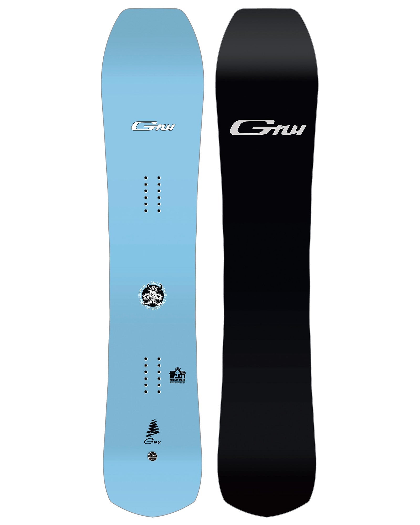 GNU Gremlin snowboard 2026/27, topsheet graphic, camber all-mountain board
