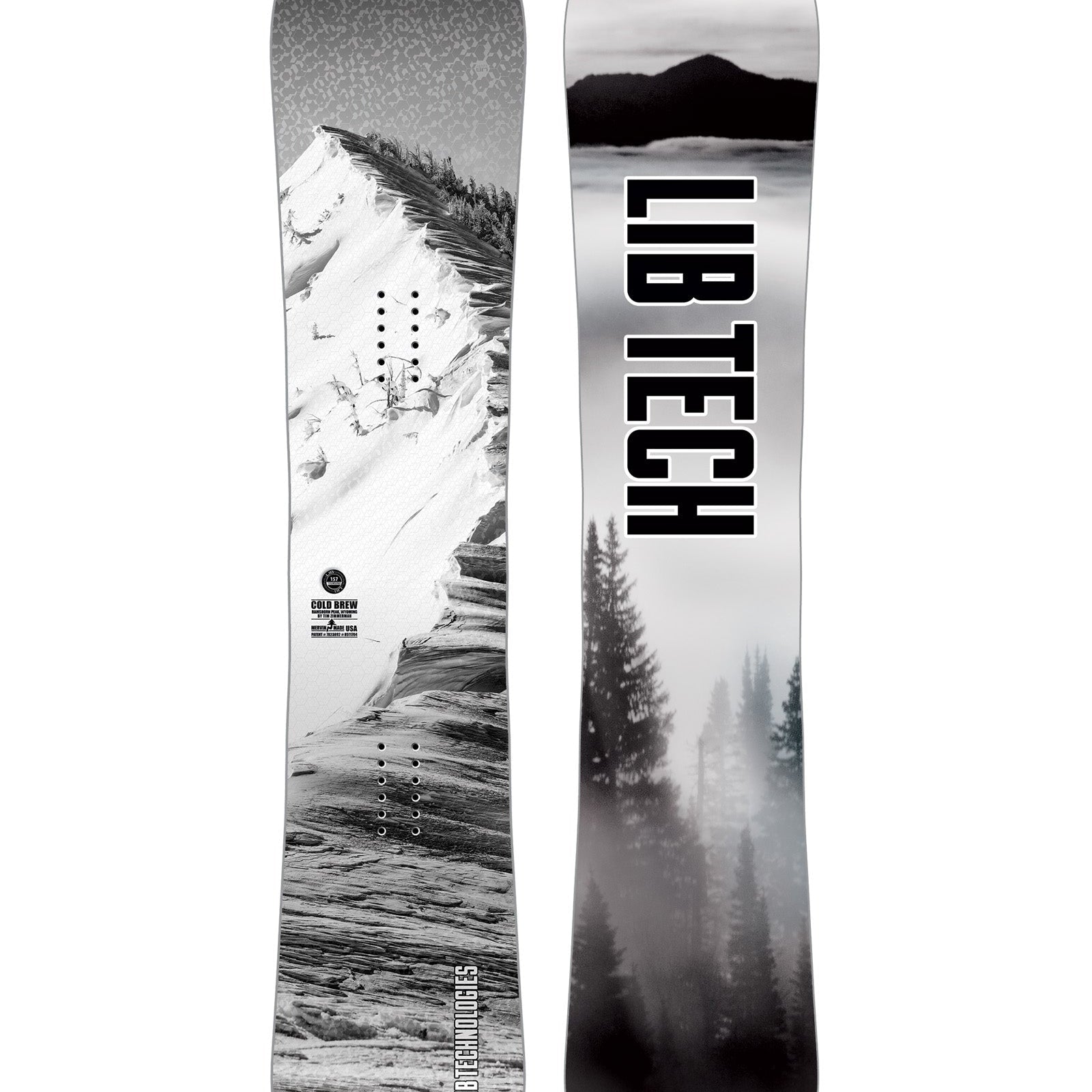 Lib Tech Cold Brew snowboard 2026/27, topsheet graphic, directional all-mountain board