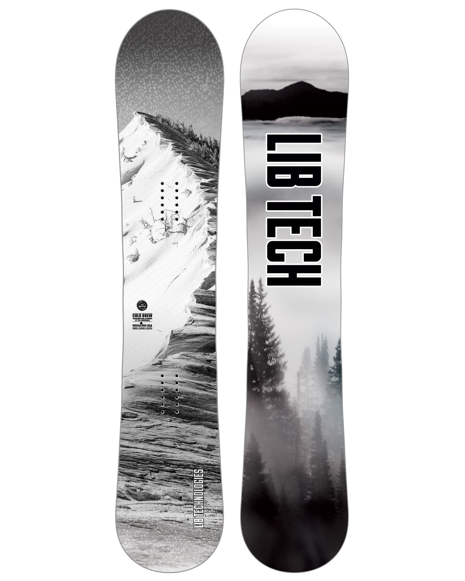 Lib Tech Cold Brew snowboard 2026/27, topsheet graphic, directional all-mountain board