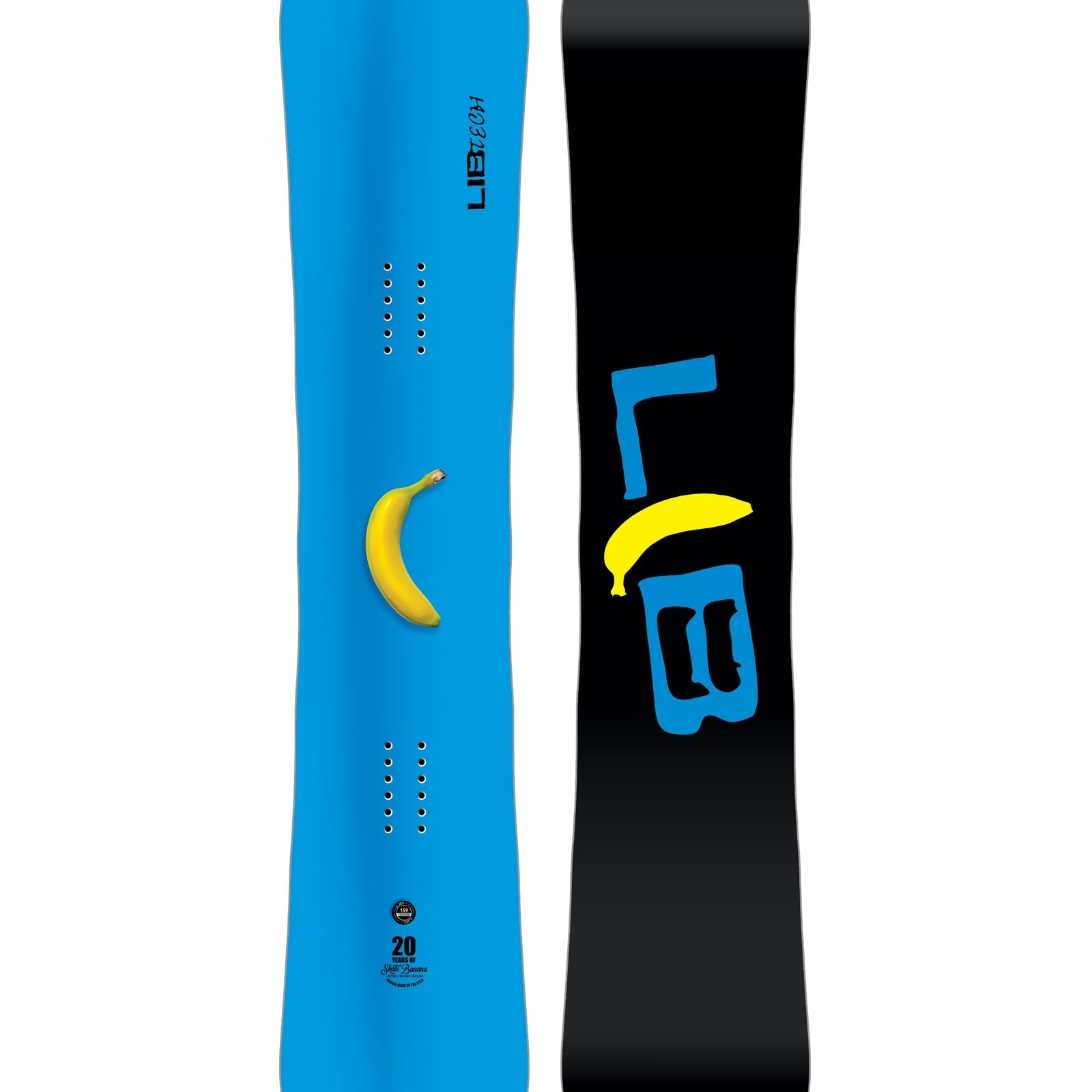 Lib Tech Skate Banana snowboard 2026/27, topsheet graphic, twin rocker-camber board