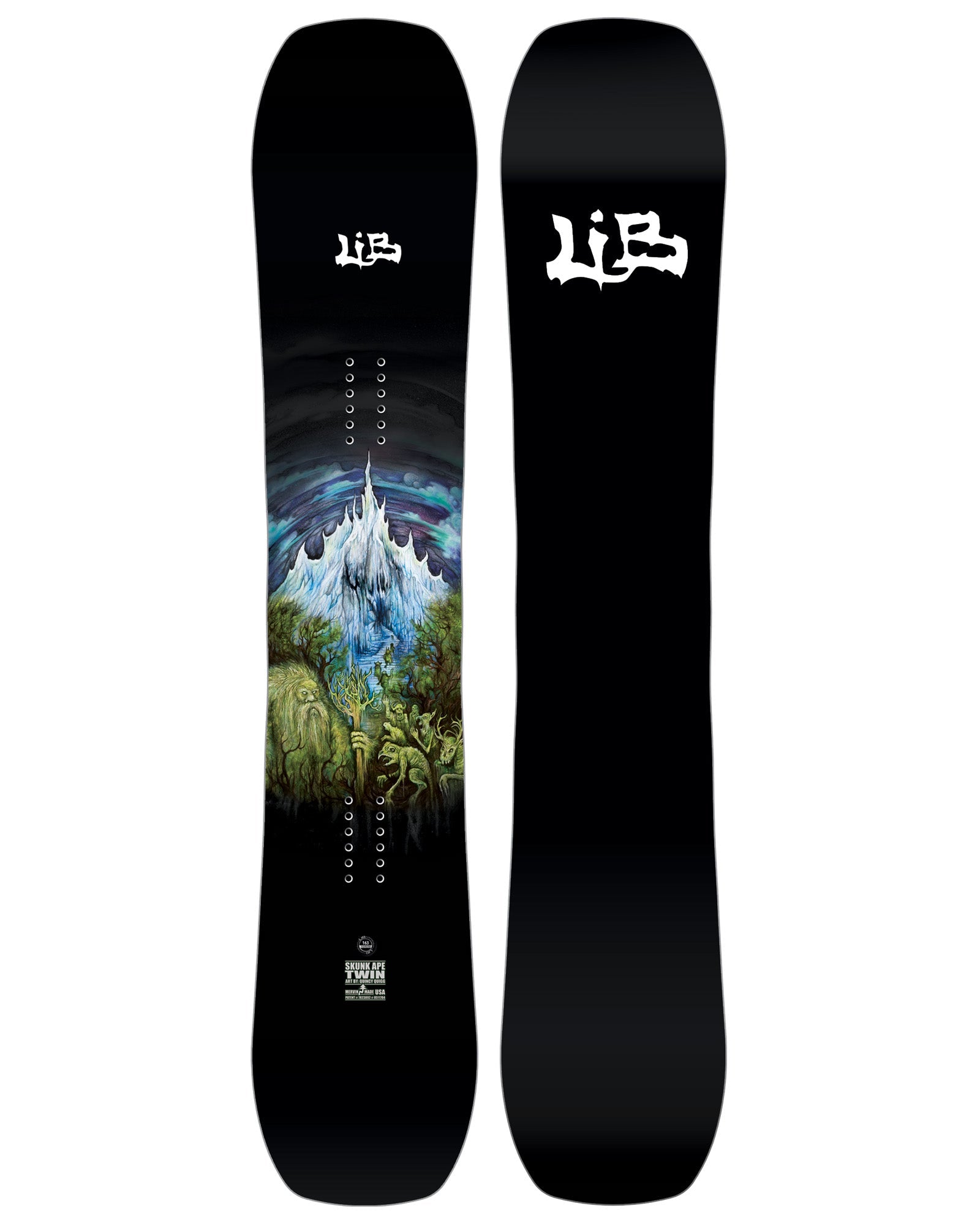 Lib Tech Skunk Ape Twin snowboard 2026/27, topsheet graphic, wide camber park twin