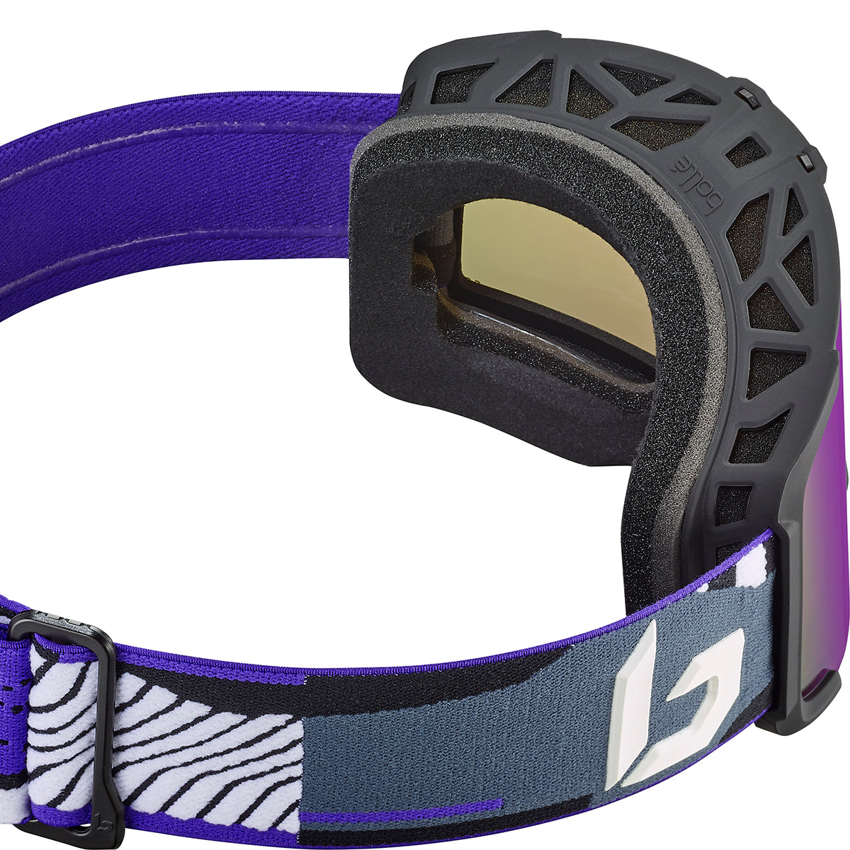 Bollé Cerro goggles three-quarter view showing the half-rim frame and Flow-Tech venting