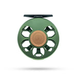 Ross Reels Cimarron Fly Reel close-up front view Matte Olive