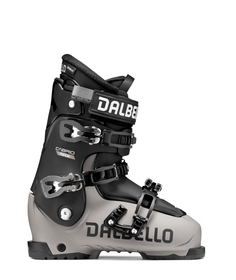 Dalbello Cabrio Max IF ski boot 2027 in Stone Grey and Black, three-piece cabrio shell