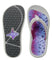 top and bottom view of the women's Korkers Rainbow trout Fish Flips non-slip fishing sandals ideal for wet wading and boat trips