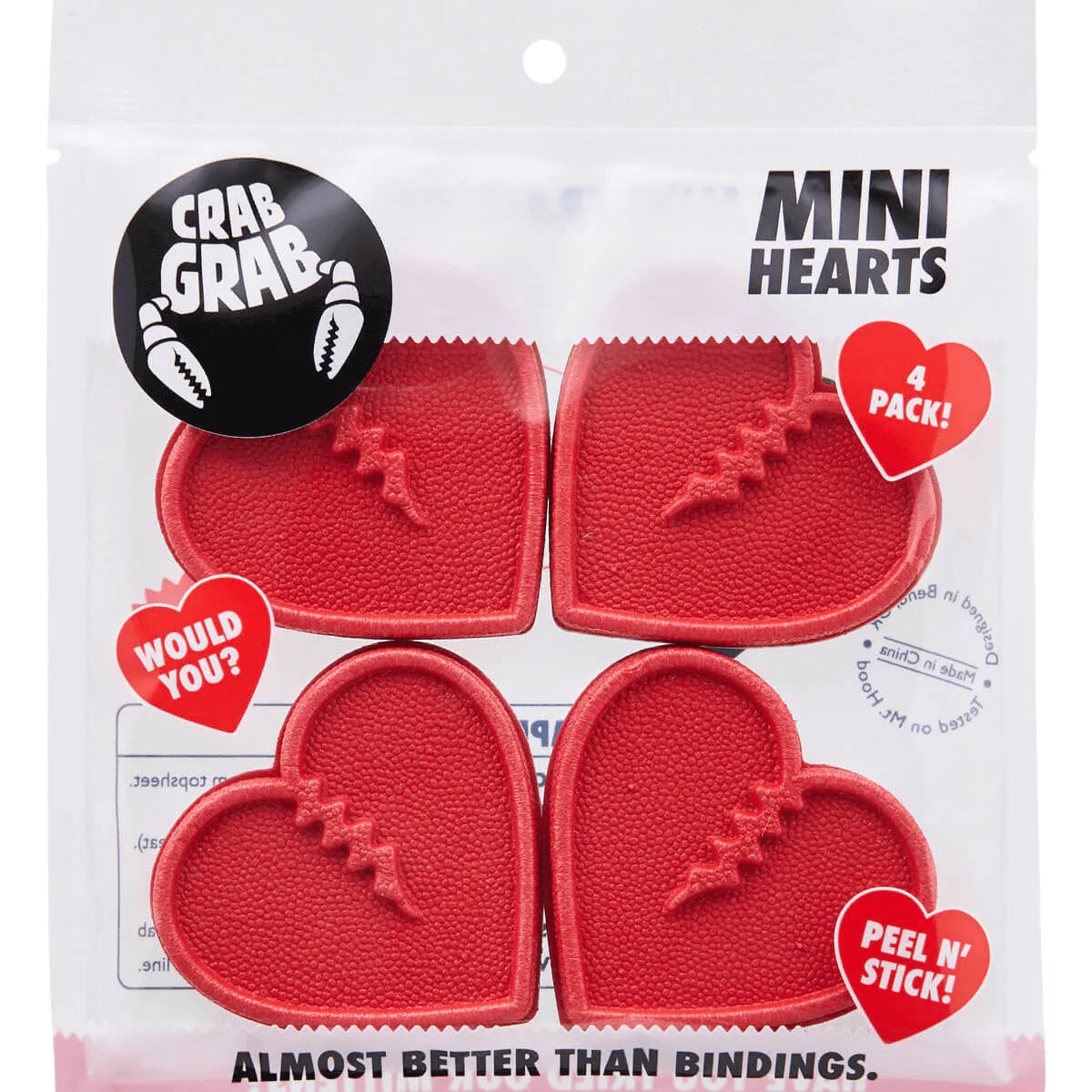 Crab Grab Mini Hearts - Snowboarding