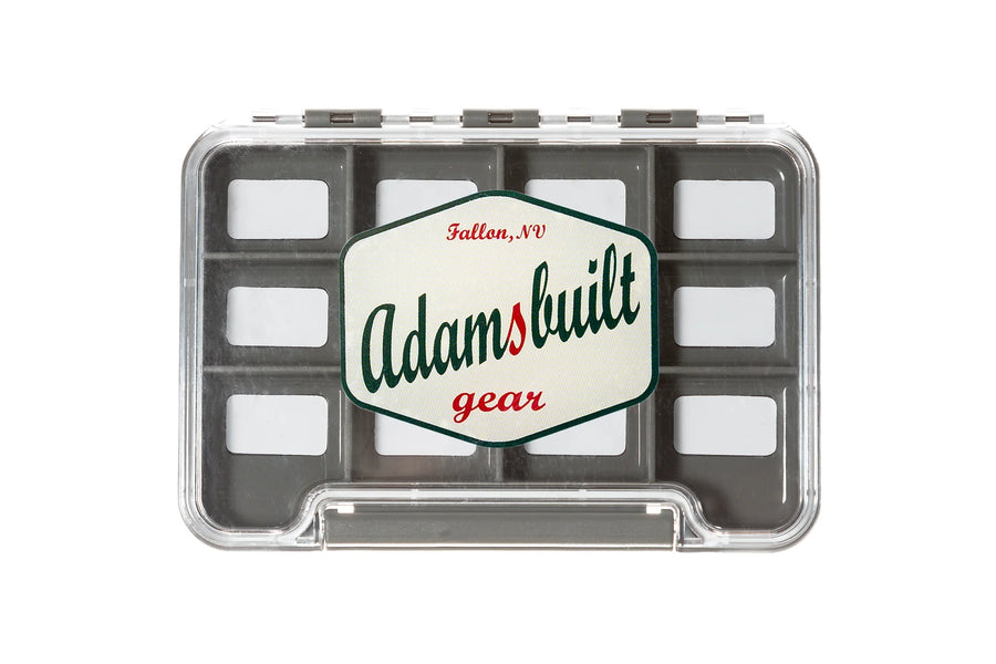 Adamsbuilt - Fly Box Clear Single-sided Small w/ 8 Magnetic Compartments